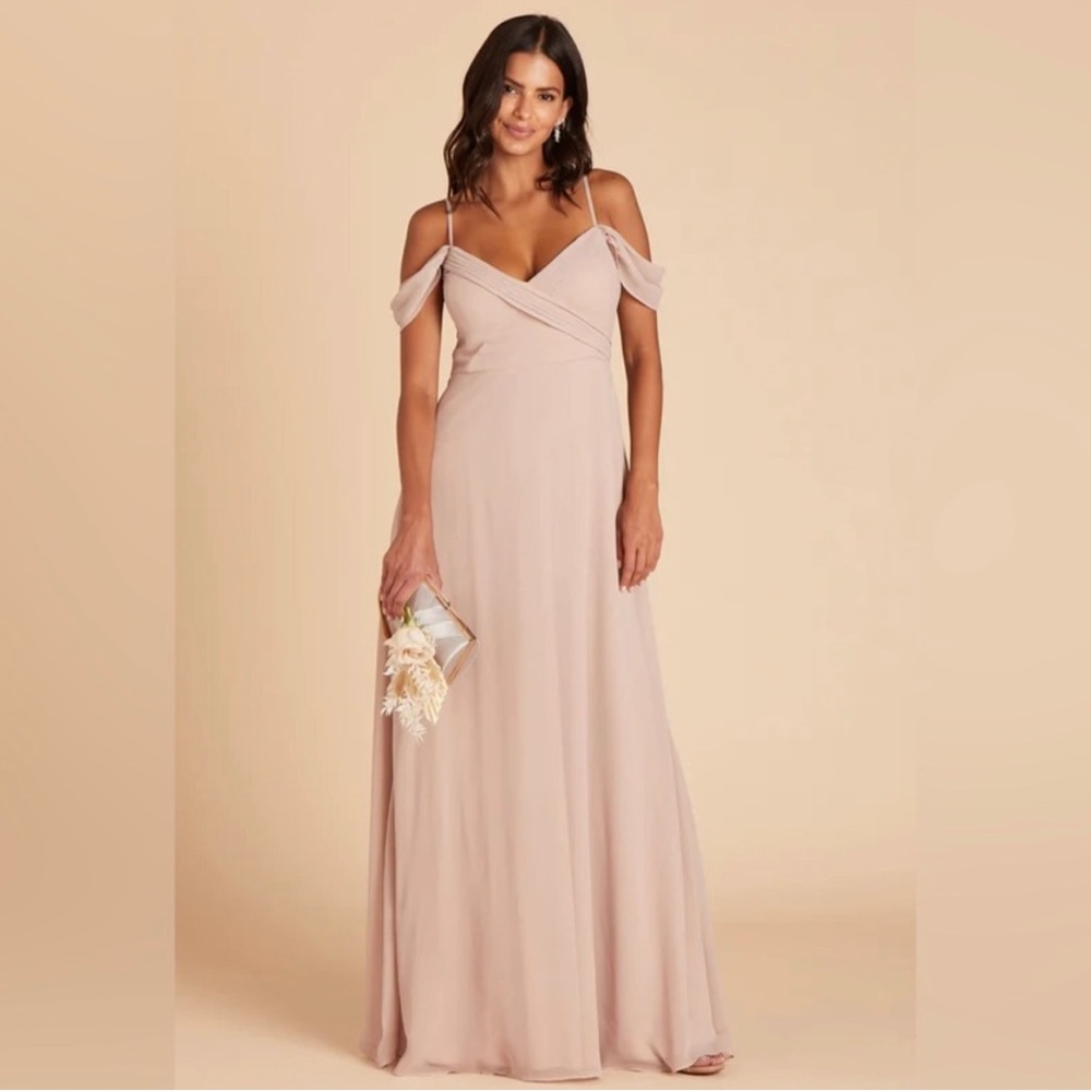 NWT Birdy Grey Spence Convertible Dress Chiffon Taupe Bridesmaid, Size Small